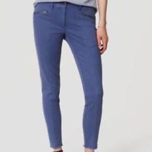 Ann Taylor LOFT Zipper Moto Pants